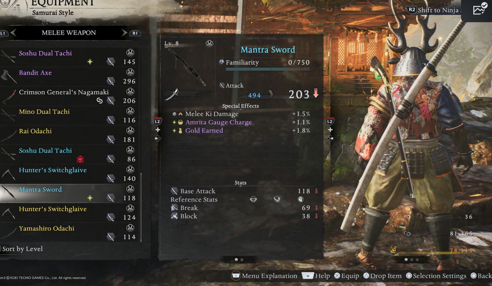 Nioh 3 weapons tier list